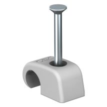 Obo Bettermann Clip Adhésif 7-12mm, L45 Polypropylène Gris Clair Ral 7035, 2228750