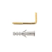 Elematic - Cf Tassello In Nylon Appendiquadro Con Gancio Ottonato Pa 6 Es/p5 - Mm.4x20, In Conf. Pz.10