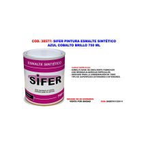 Sifer Synthetische Emaillefarbe Kobaltblau Glänzend 750 Ml