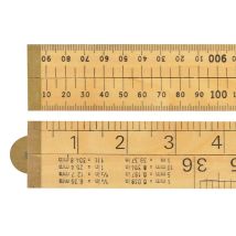 Rst - R.s.t. Wooden 4 Fold Rule 1m / 39in (blister Packed) 073p
