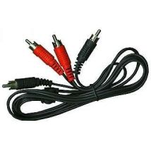 Connexion RCA stéréo mâle/mâle 1,5 m – Câble et adaptateur pour vidéosurveillance – ETT