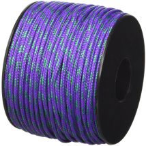 Corderie Italiane 006041122 Treccia Sky Cordino Intrecciato, Viola/verde