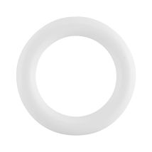 Vorhangring Kunststoff weiß – 10 Stück – Innen-Ø 38 mm – Außen-Ø 56 mm