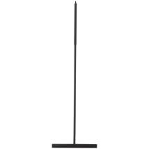 Wasserschieber Deluxe Schwarz – Edelstahl – Soft-Touch-Griff – 40 x 2 x 135 cm