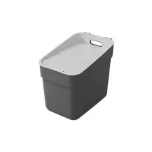 Curver – Pattumiera per raccolta differenziata 20 lt verde – Plastica riciclata – Facile da trasportare e pulire