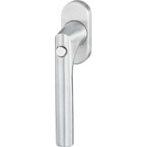 Maniglia per finestre ad anta-ribalta Janus - Acciaio inox opaco - Bloccabile con cilindro a spinta - Larghezza 34 mm - Altezza 75 mm