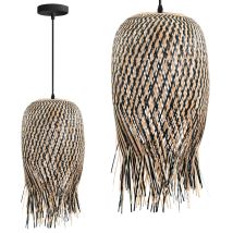 Toolight – Boho Pendant Lamp APP1327-1CP – Height Adjustable – IP20 Rated – Suitable for Office, Dining Room, Kitchen, Bedroom