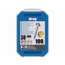 Kreg - Viti In Zinco 38 Mm Con Filetto Grosso - Confezione Da 250 Viti - Sml-c150-250-int
