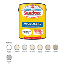 Sandtex 15 Year Microseal Fine Textured Masonry - Sandstone - 5l