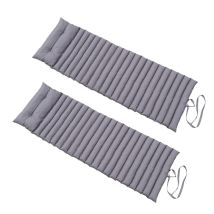 Red Deco - 2er Set Liegematratzen 180cm Anthrazitgrau 2x Sormiou Gris Anthracite