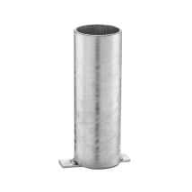 Douille De Poteau Andrys 6 Cm Pour Cimentation - Placage Zinc Argenté