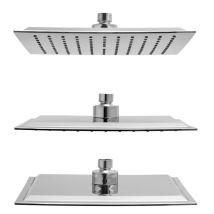 Viking Choice – Rociador de ducha lluvia cuadrado 25 x 25 cm – 120 boquillas – Antical – Conexión estándar G1/2"