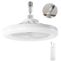 Ventilatore Da Soffitto Con Luce, Ventilatore Da Soffitto Con Telecomando, Ventilatore Da Soffitto Silenzioso, Luce Da Soffitto A Led Dimmerabile E27,
