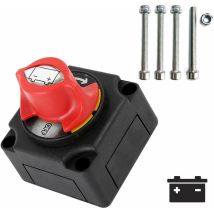Isolateur De Batterie 12-48 V - Coupe/arrêt De Batterie - Interrupteur De Déconnexion Pour Bateau, Voiture, Petit Yacht, Camping-car, Camion, Camping-