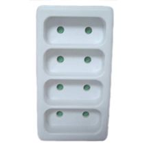 Prise Quadriplite 4x2p - 6a - Blanc - Franelec Houquad6
