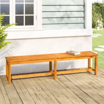 Gartenbank Ruhebank Gartenstuhl 180x35x45 Cm Massivholz Akazie Xzzz836112 Bonnevie