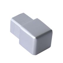 Embout Pour Rail De Carrelage, Profilé Carré En Aluminium (anodisé), Profilé De Carrelage - Argent Mat 12,5mm, 1 Pièce - Dalsys