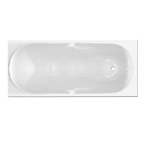 Bañera Rectangular Acrílica con Refuerzo de Fibra de Vidrio – 110lt – Color Blanco – Carga Máxima 158Kg/m2