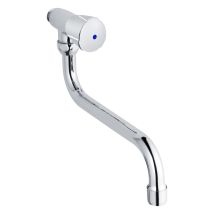 Vanne Pivotante Pour Mur Série Classic-line2 Avec Poignée Classic-line Froide, Sortie En S Pivotante, Projection De 200 Mm, Profondeur Jusqu'au 