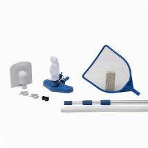 Summer Waves – Kit di manutenzione per piscina 6 pezzi – Asta telescopica 2,38 m, Tubo 6,4 m