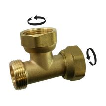 Comptoir De Picardie - Tee In Ottone Doppio M/f F 12 X 17 Per Tubo In Rame Sans Marque