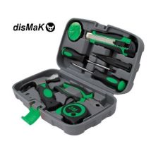 Estuche de herramientas 8 piezas – Cinta aislante – Cutter – Detector digital – Destornillador Philips – Alicate universal – Flexómetro 3m