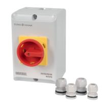 Climaconcept – Interrupteur De Proximité Universel Ip65 16-32a 2/3/4 Pôles – Presse-étoupes M20/m25 – Boîtier Polycarbonate Robuste Pour 