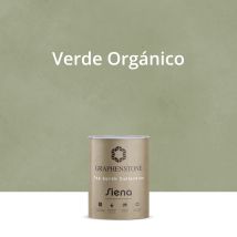 Pintura Ecológica Interior Efecto Limewash Base Cal Siena Color Verde Orgánico 1l