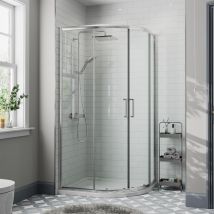 1200 X 800mm Right Hand Offset Quadrant Shower Enclosure Framed 8mm Safety Glass