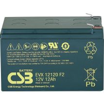 Csb Evx 12120 Batería Agm 12 Ah Negra