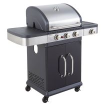 Cook'in Garden - Barbecue A Gas Fidgi 3 Con Termometro - 3 Bruciatori + Fornello Da 11,5kw
