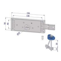 Serrure Latérale À Double Embout Pour Volet Avec Pêne Dormant Plié 2215 - Sx (2260xzb4508xx2)