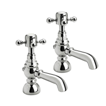 Synergy - Comfrey Luxury Traditional Style Bath Taps Pair Cross Head Victorian Style