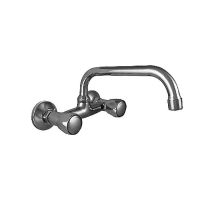 Bateria Fregadero G13/17 Reina 11923 , Batería De Fregadero Caño Alto Reina Grandedistancia Entre Excéntricas 150mmcaño Giratorio 18mm, Longitud 