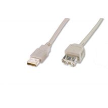 Digitus - Usb-kabel Usb 2.0 Usb-a Stecker, Usb-a Buchse 5.00 M Schwarz Ak-300202-050-s