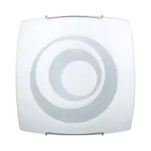 Galatea Wandleuchte E27 Chrom Mit Weißem Diffusor, 30x30x10 Cm
