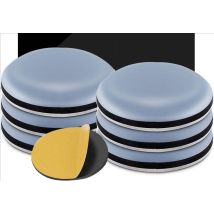 Rnemitery - 8 Stück 50 Mm (rund) Teflon-möbelgleiter, Möbelgleiter – Gleiter-möbelgleiter, Selbstklebende Teflon-möbelgleiter Für Stuhl, Sofa, 