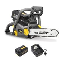 Gt Elec - Tronçonneuse Sans Fil À Batterie, 40 V, Guide 12 Pouces + Batterie 4 Ah + Chargeur