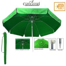 Ombrellone Mare Spiaggia Luxury Palo In Alluminio Maxi Verde 240 Cm