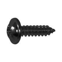 Fastbolt - Din968c 4.8x 16 Phillips Kreuzschlitz Verzinkt Schwarz Blechschraube Mit Bund