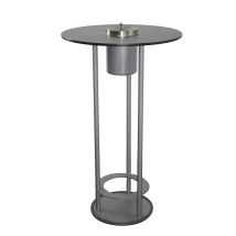 Mange-debout fumeurs – diamètre 675 mm – Hauteur 1130 mm – Forme ronde – Matières : Werzalit, acier époxy – TKG