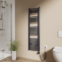 Emke Elektrischer Handtuchheizkörper 140x40cm 500w Handtuchtrockner Mit Heizstab Wlan-fähig Mit Tuya/smart Life App, Google Home & Alexa, 4 Heizmodi, 