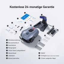 Rasenmähroboter Neomow X Mähroboter Gps - Kabellos,app-gesteuert,bis 4000m² Rasenfläche,intelligente Hindernisvermeidung, Dreifacher Diebstahlschutz