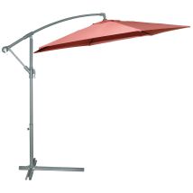 Gdlc - Tableau De L'Aluminium Rond Latéral 300 Cm Collection De Luxe Jardin De Saumon De 300 Cm