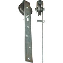 Hbs - Rullo Per Cancello Scorrevole Con Staffa 140mm Sta Zincato Max.130kg 14 / 17mm Heinrich Betz & Sons