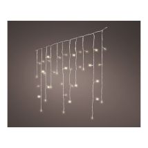 Led-vorhang-eiszapfenlichter, Blinkend, 5,8 M, 240 Leds, Warmes Licht