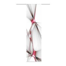 Home Fashion - Franklin Tenda A Pannello, Poliestere, Rosso, 245 X 60 Cm