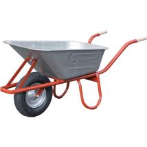 Carriole da giardino Eurocar 100 litri – Capacità 100 litri, Struttura in acciaio, Limite di sostenibilità 250 kg