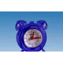 Sveglia Analogica Nera – Orologi Sveglia al quarzo – Alimentazione elettrica, 30cm, Blu – Howell