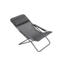 Lafuma – TRANSABED Liegestuhl Obsidian – Faltbar, UV-beständig, 67 x 93 x 88 cm, 6,3 kg – Ideal für Garten und Pool